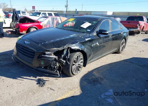 2016 Hyundai Genesis 3.8 из США, поврежденный, VIN KMHGN4JE5GU119484